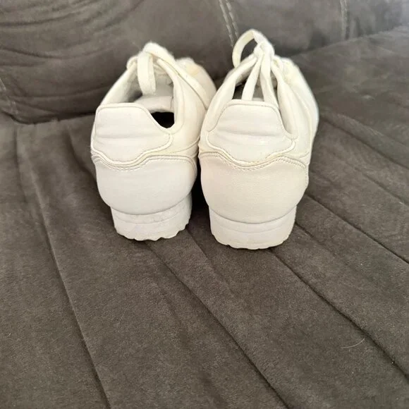 Nike Womens White Leather Cortez Sneakers Size 8 - Picture 4 of 7